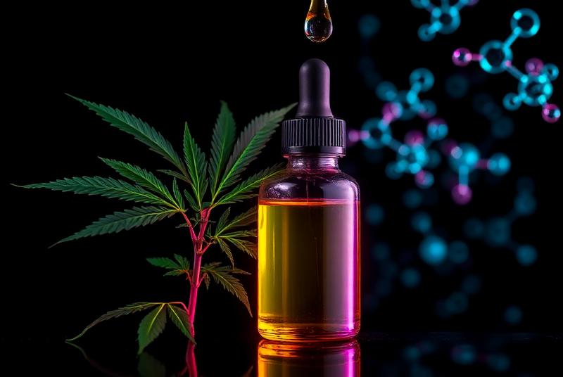 Cannabis sativa plant with distinctive fan leaves