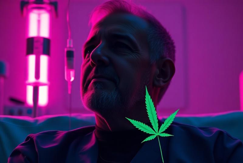 Interior of a modern weed dispensary with products on display