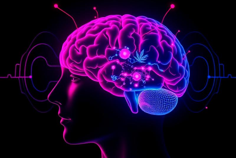 THC and CBD molecular structures compared side by side