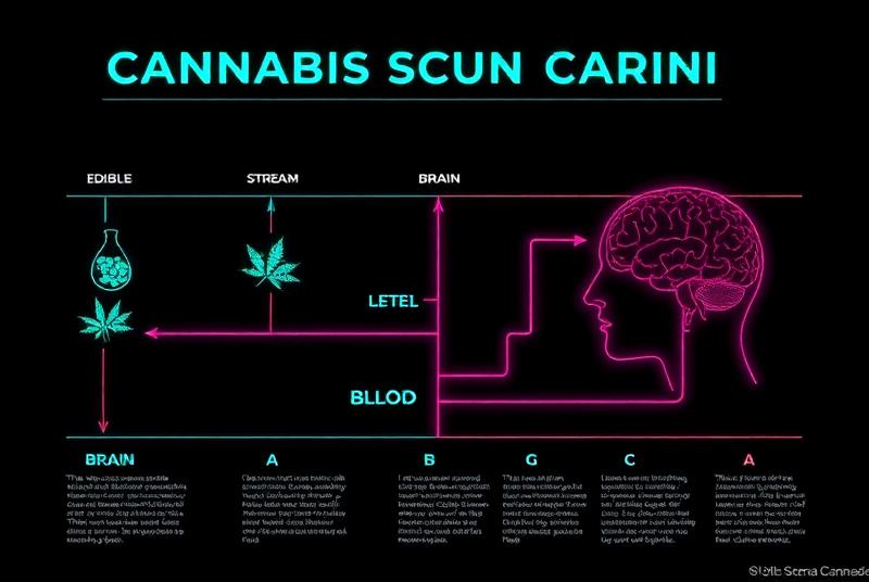 Assorted cannabis edibles including gummies and chocolates