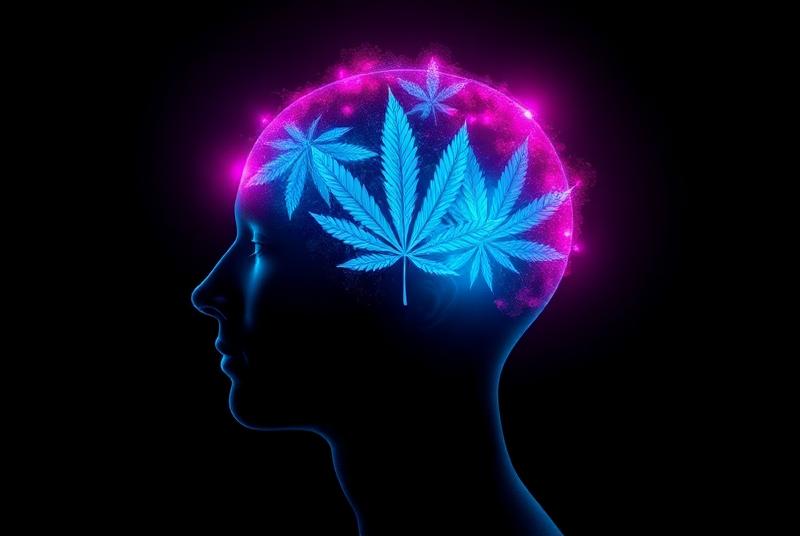 Various cannabis weed strains with different colors