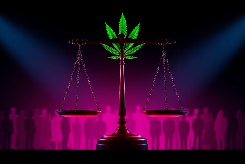 Cannabis wellness product collection with CBD items