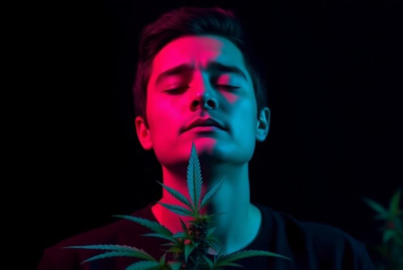 Brain scan showing cannabis effects on neural activity